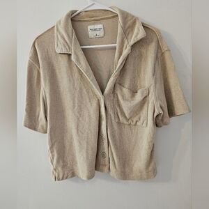 Abercrombie & Fitch Soft Collection Button Up Tee